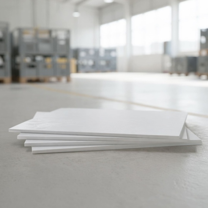 Фторопласт лист 400х400х10 (белый) - 0